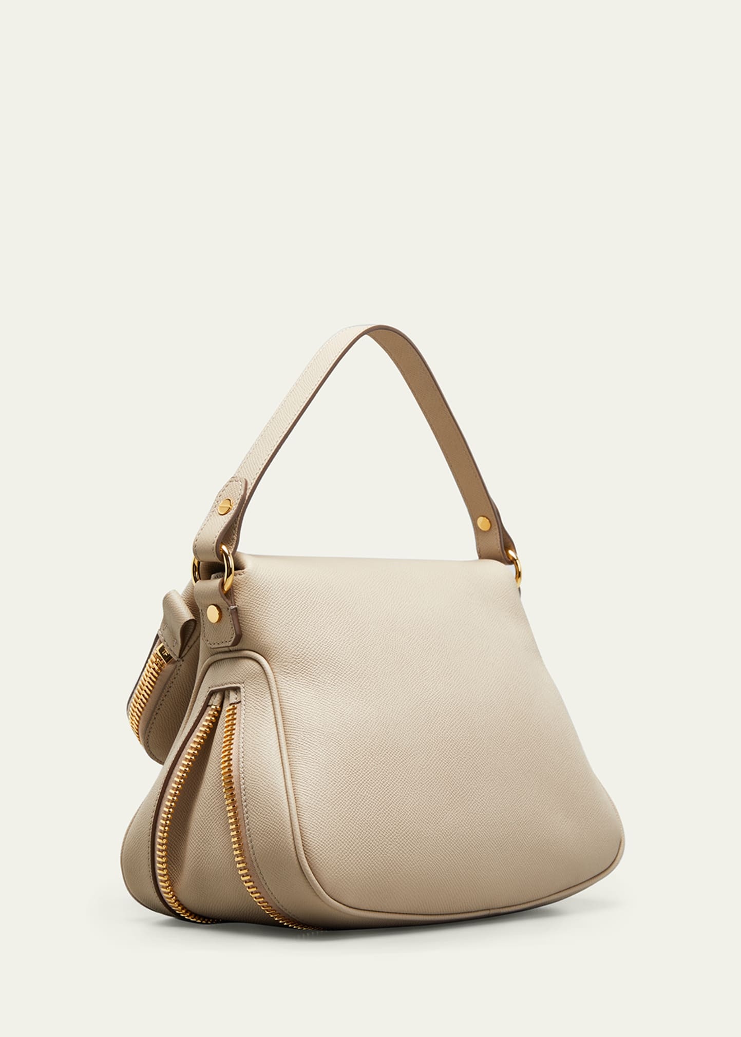 Jennifer Medium Grained Leather Shoulder Bag - 3