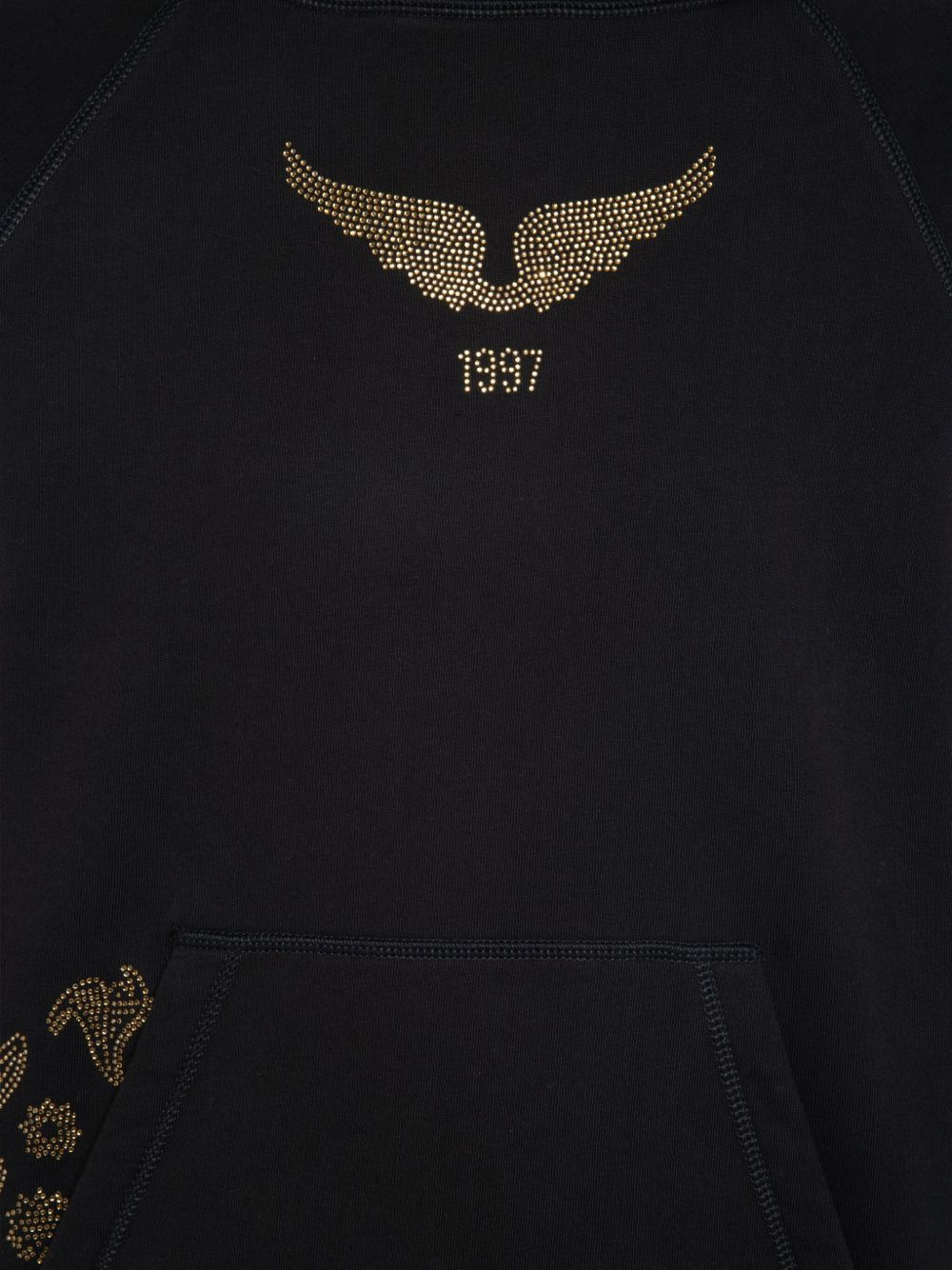 crystal-embellished hoodie - 5