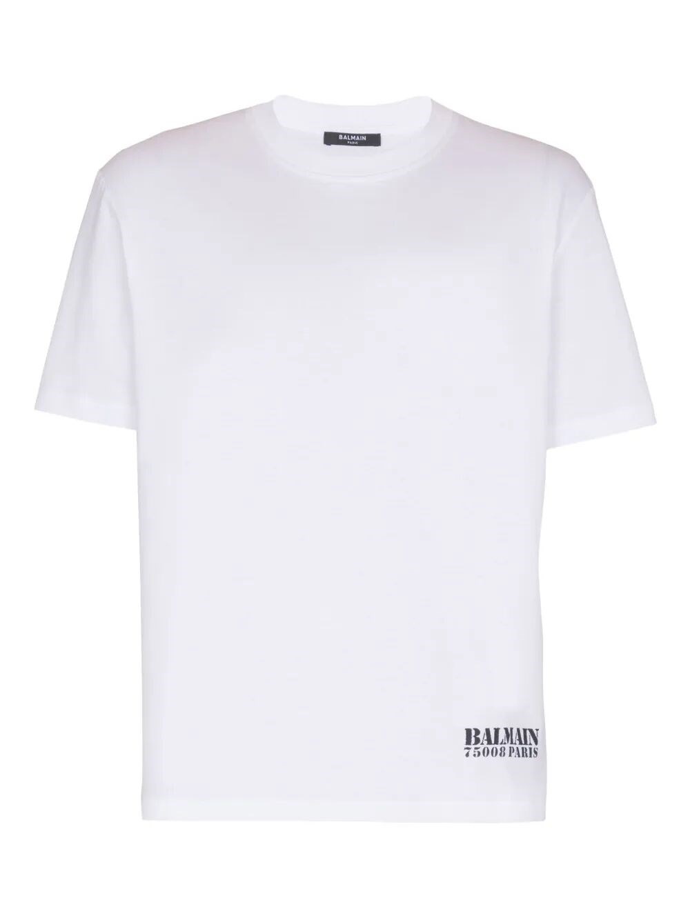The SMALL "BALMAIN STAMP" T-SHIRT REGULAR FIT by BALMAIN is a stylish addition to your wardrobe, cra - 1