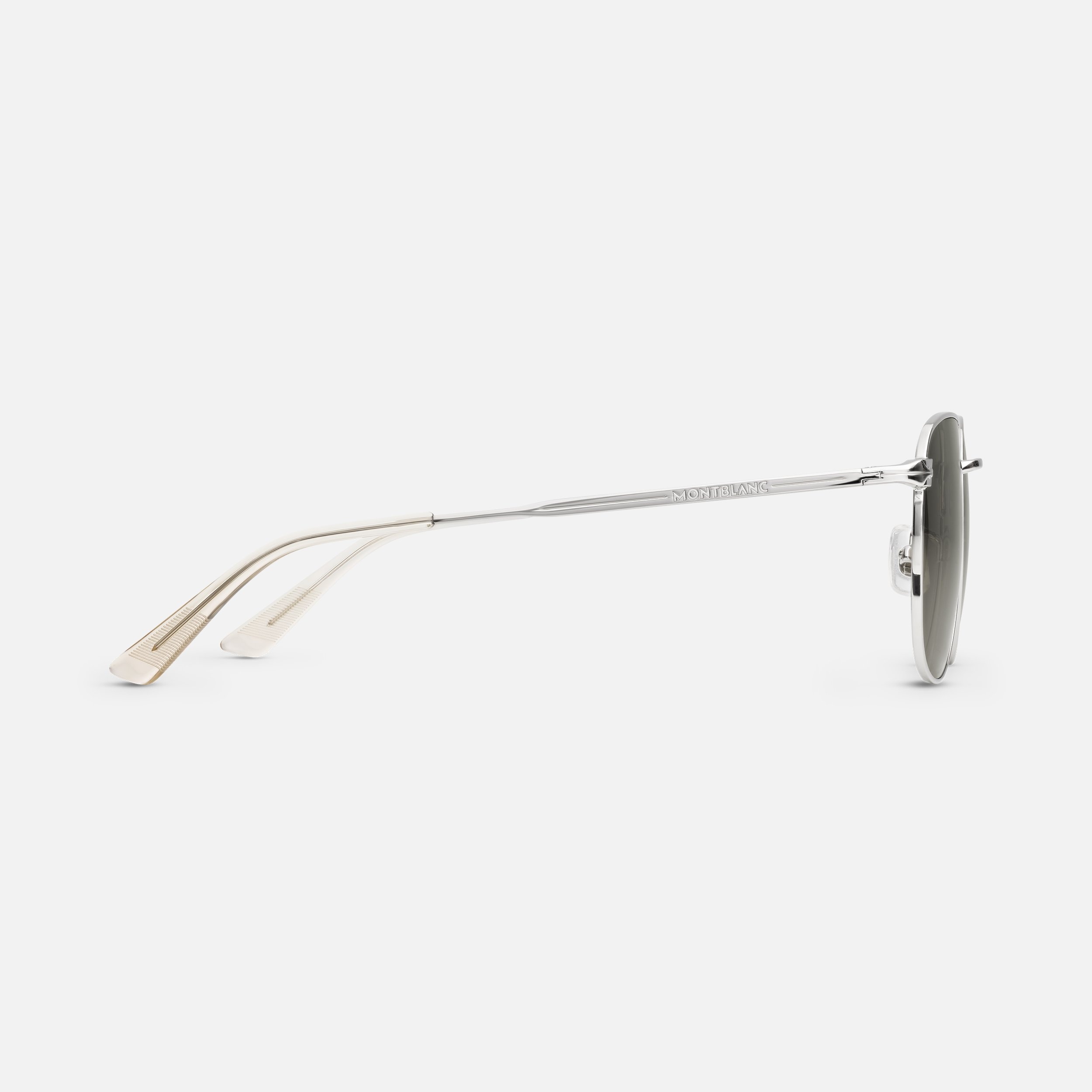 Squared Sunglasses with Silver Colored Metal Frame - 4