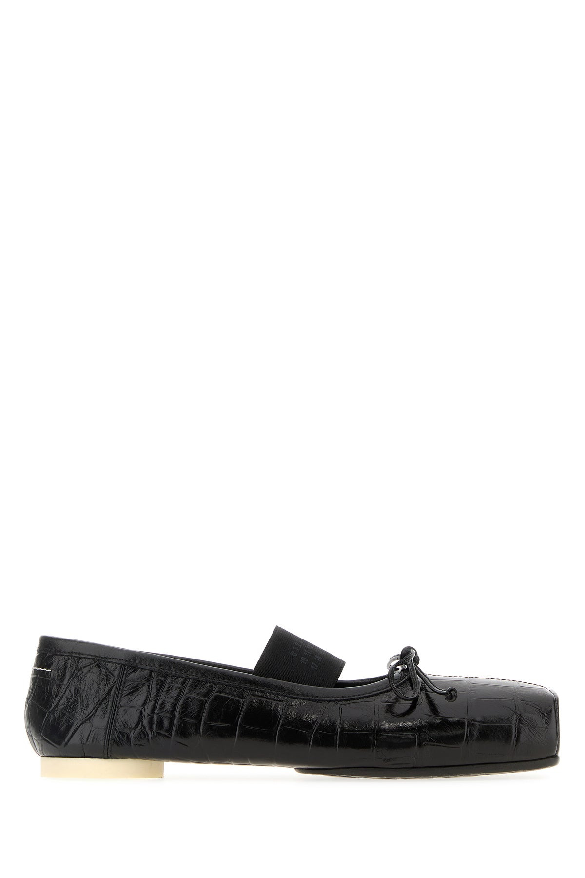 Black leather ballerinas - 1