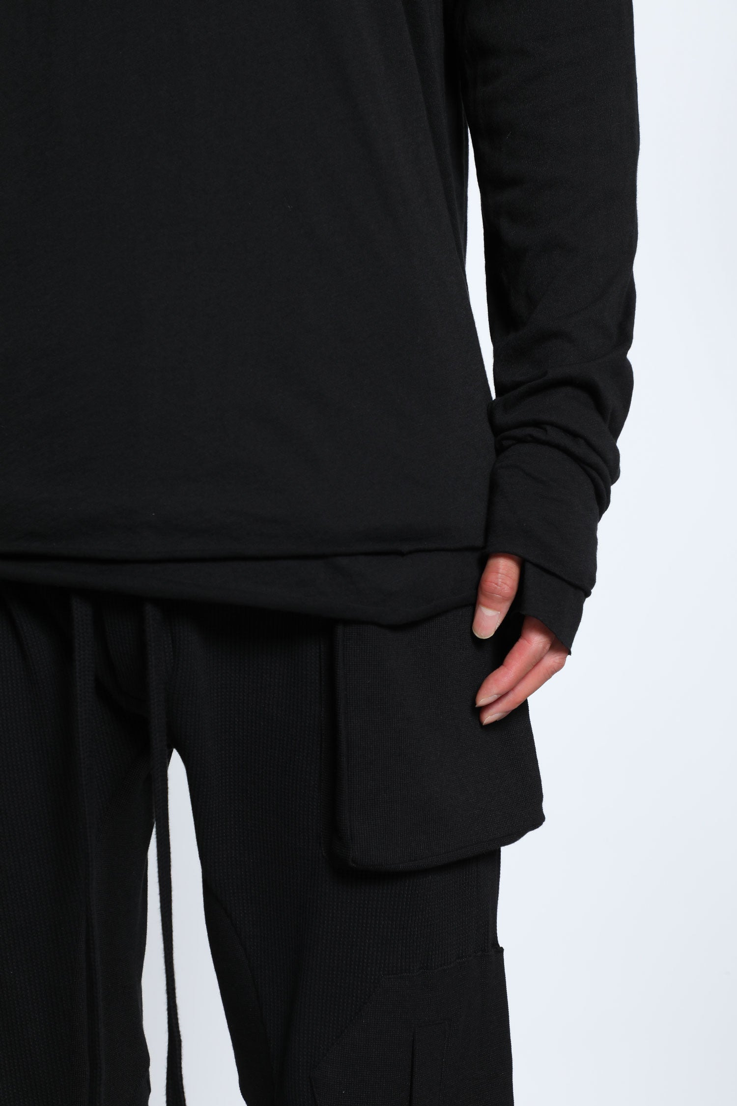 Cotton Jersey Long Sleeve T-shirt - 4