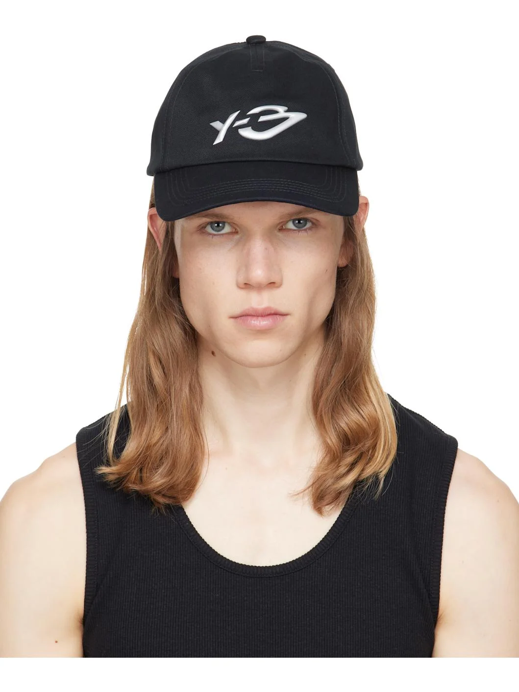 Black Graphic Logo Cap - 1