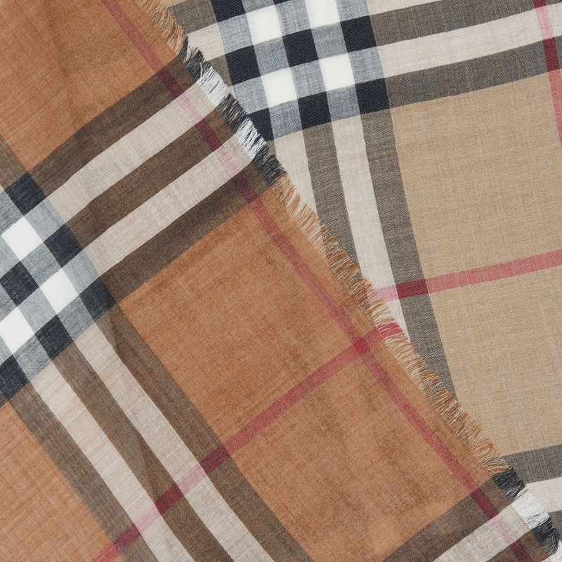 Burberry Lightweight Check Wool Silk Scarf outlook