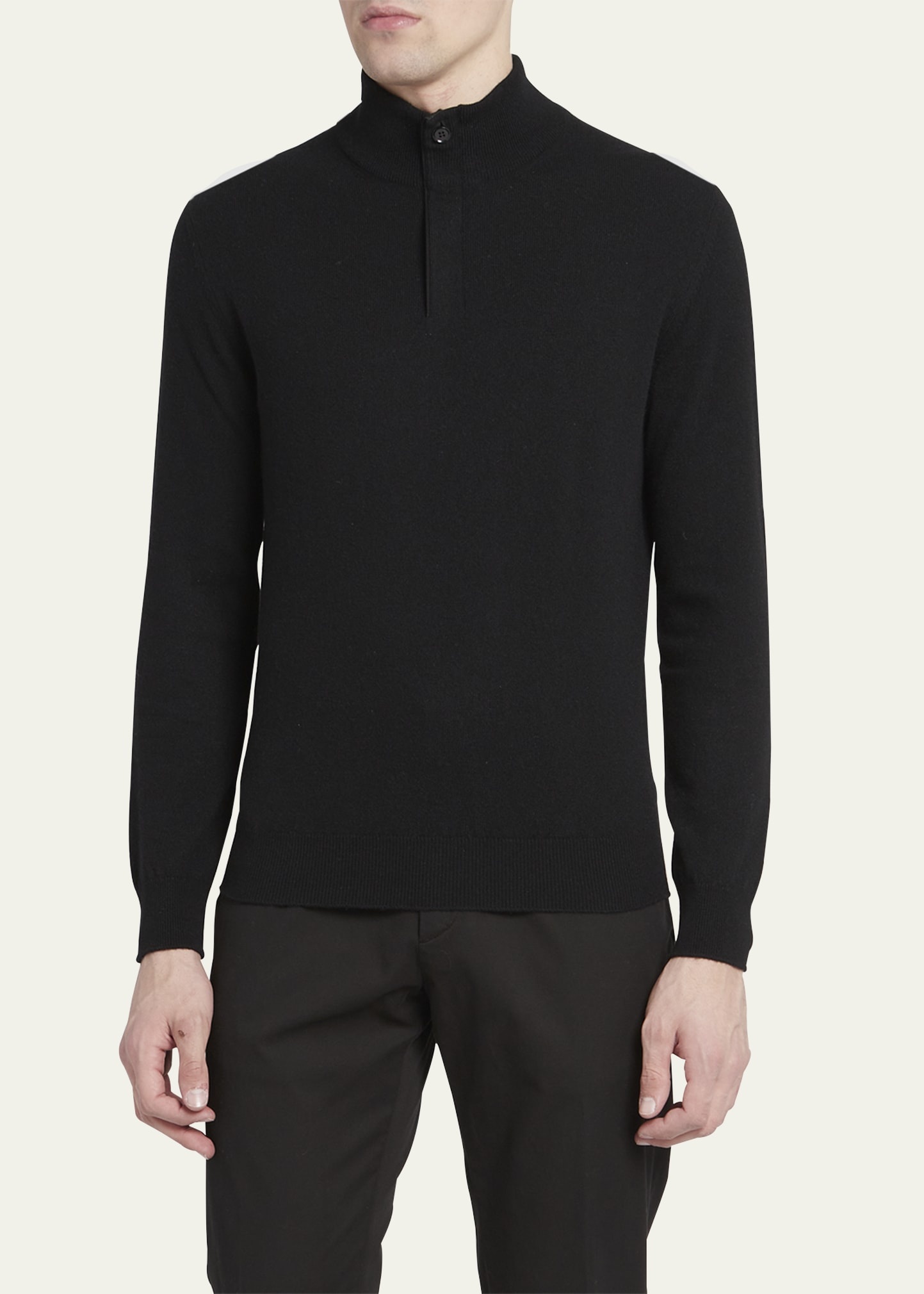 Men's Cashmere Quarter-Zip Sweater - 2