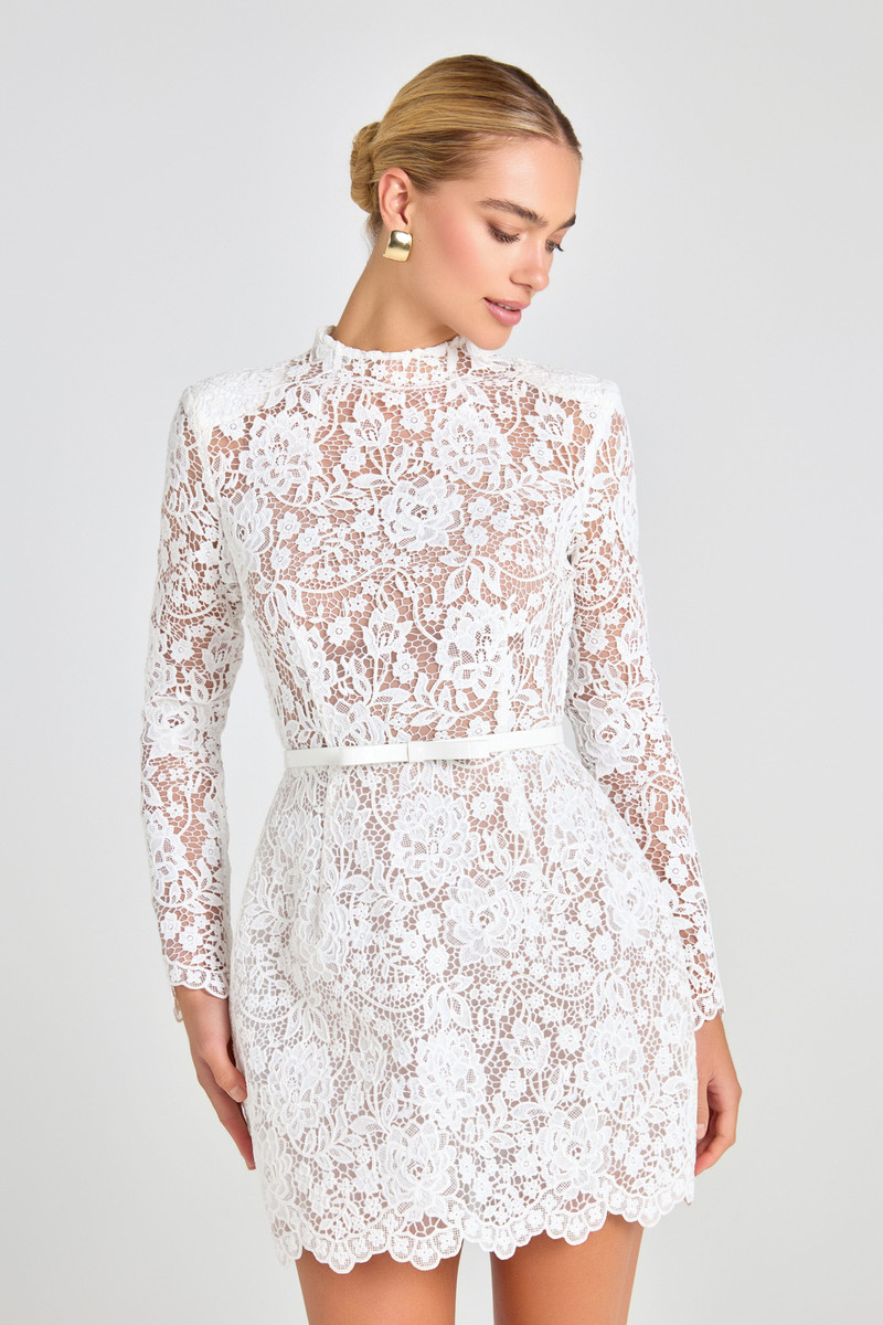 NADINE MERABI Sophie White Dress outlook