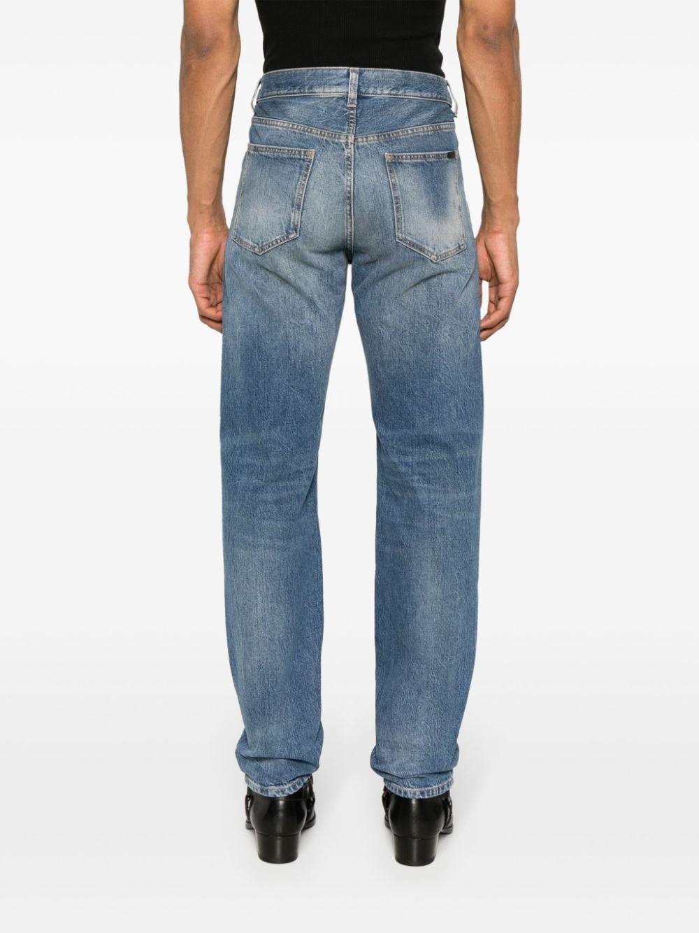 low-rise straight-leg jeans - 4
