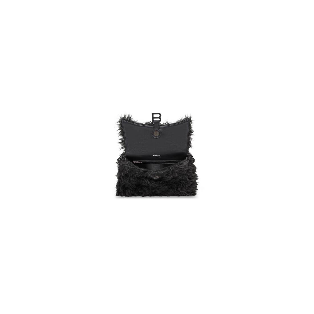 Women's Downtown Xs Shoulder Bag With Chain Fake Fur in Black - 7