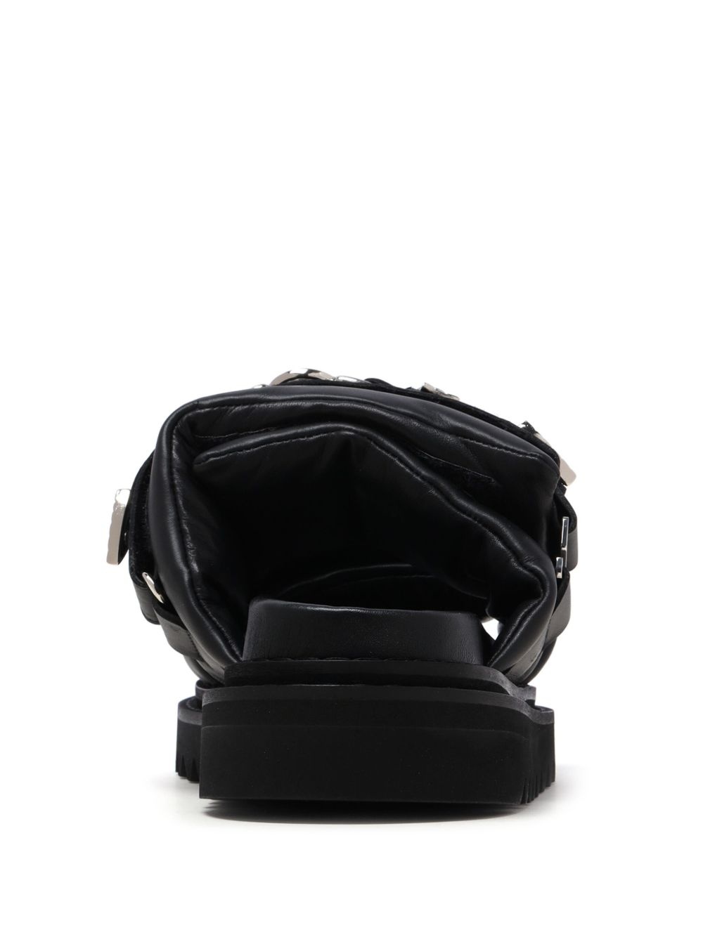 buckled leather sandals - 3