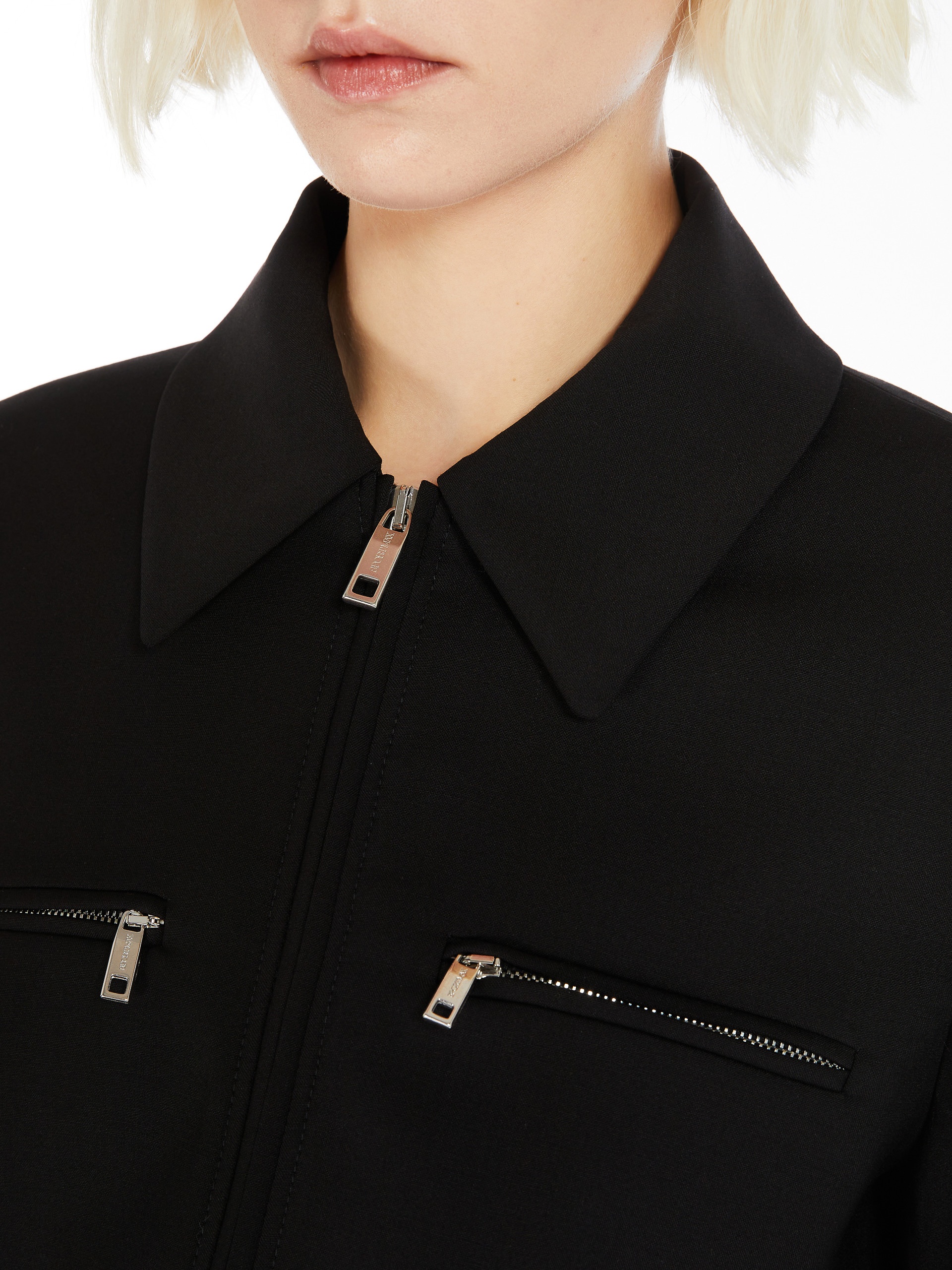 PLAVA Tailored stretch wool blouson jacket - 5