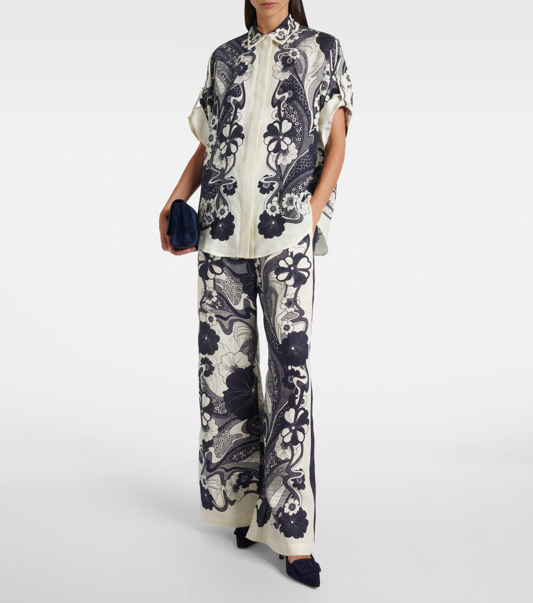 Mickey printed linen shirt - 2