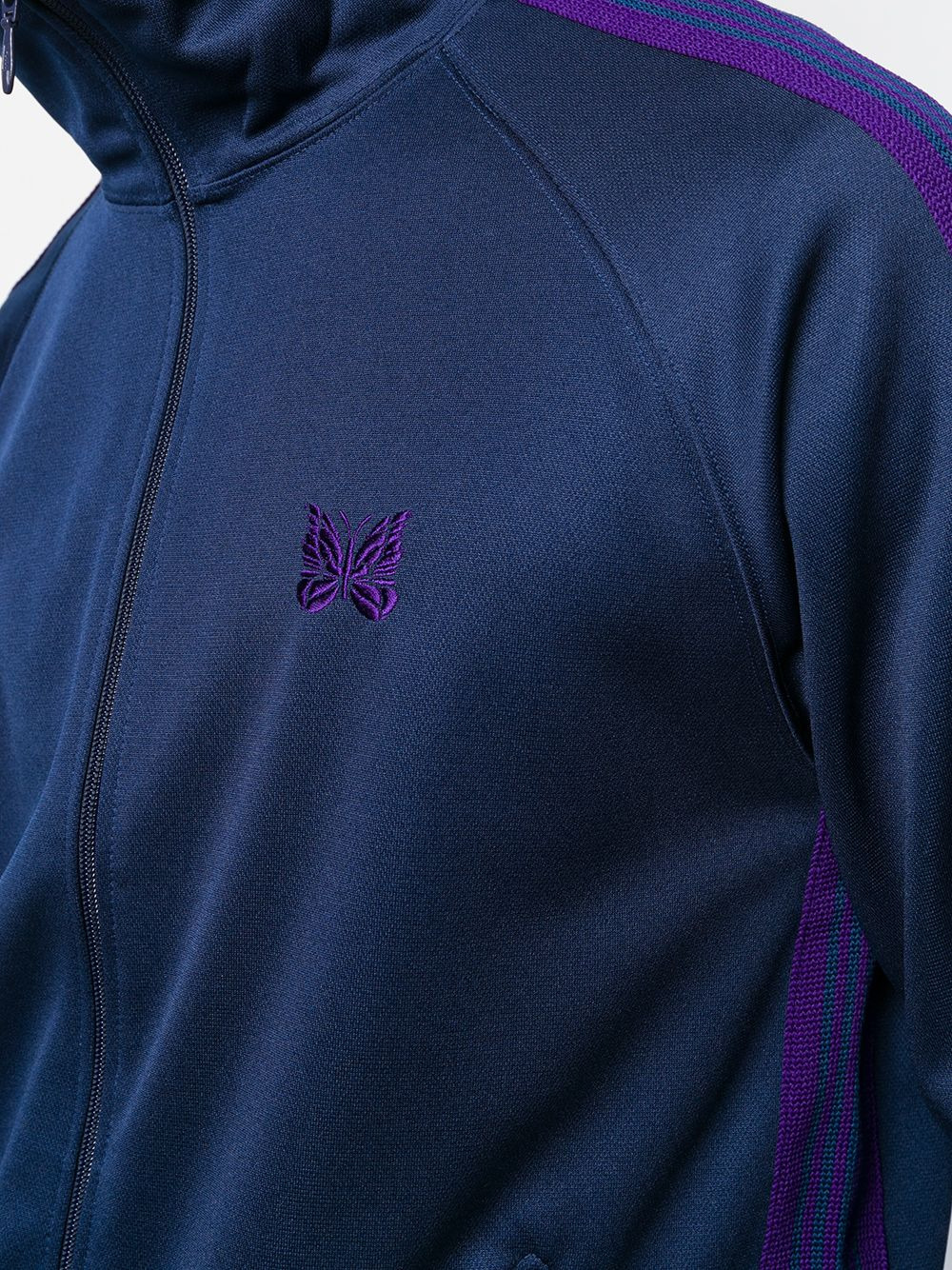 embroidered logo track jacket - 5