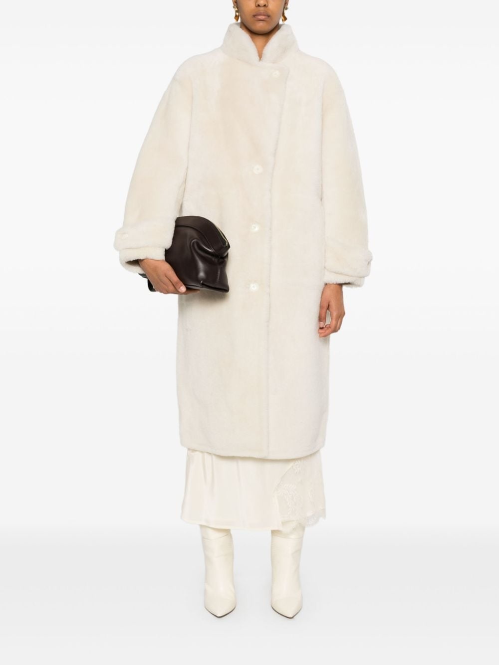 shearling coat - 2