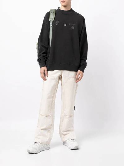 Off-White logo-print sweatshirt outlook