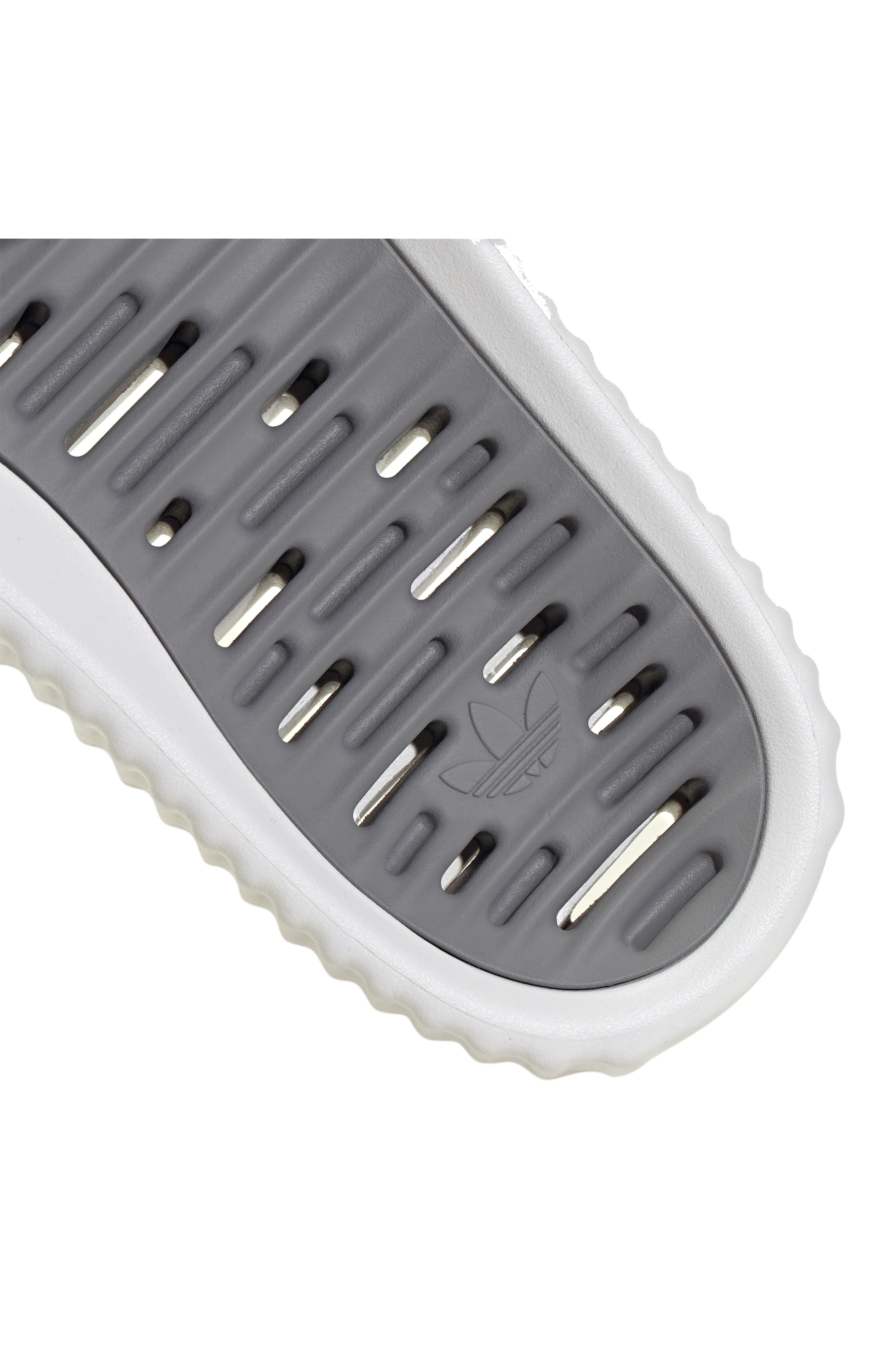 adidas Gender Inclusive Adilette 25 Slide in Crystal White/Grey at Nordstrom - 7