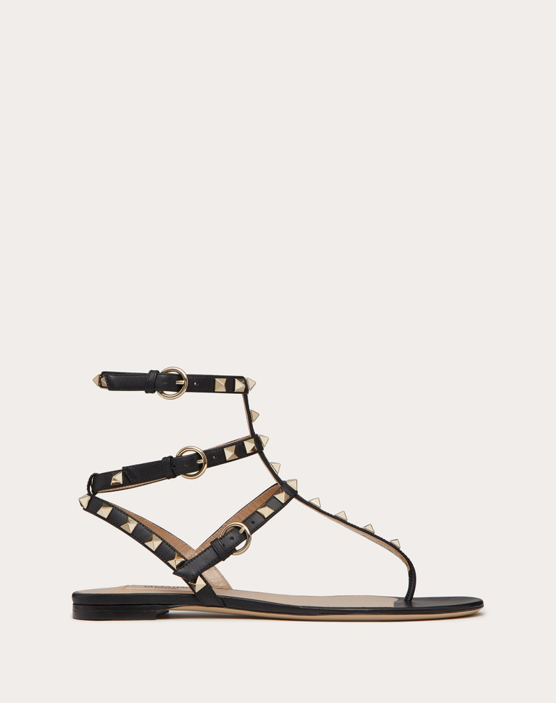 ROCKSTUD CALFSKIN FLAT FLIP-FLOP SANDAL - 1