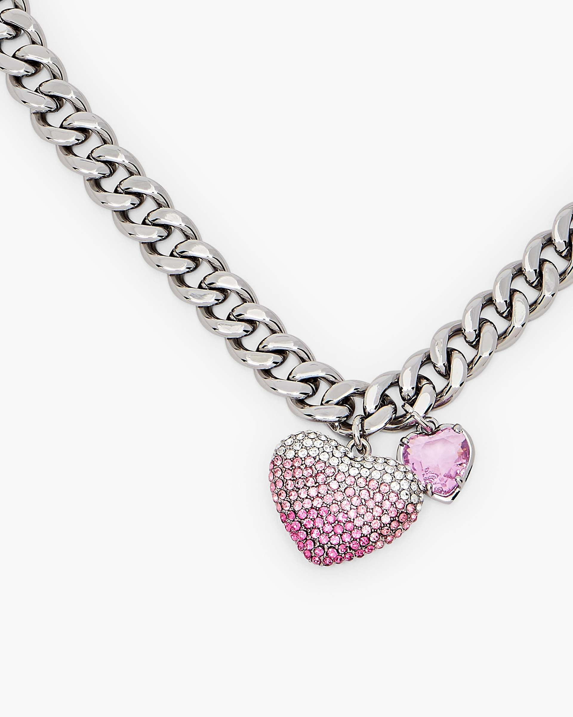 THE HEART BALLOON PAVE NECKLACE - 4