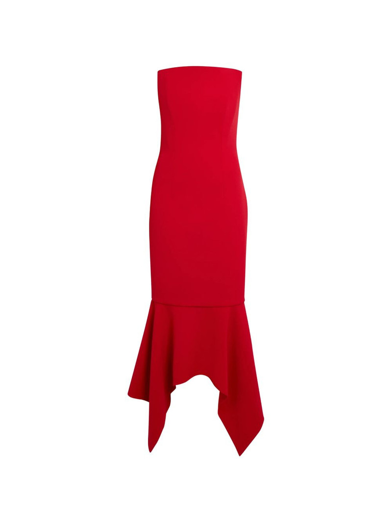 Tegan asymmetric midi dress 1