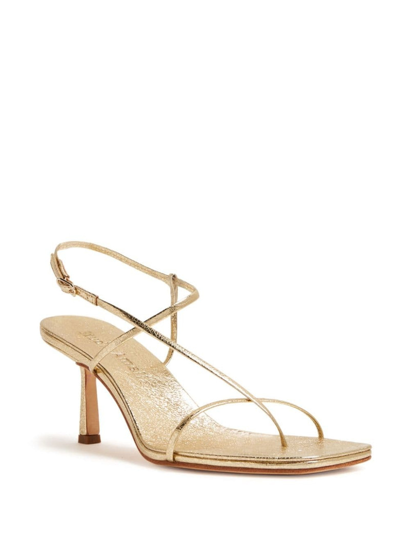 Studio Amelia Cross Front 70mm laminated-leather sandals outlook