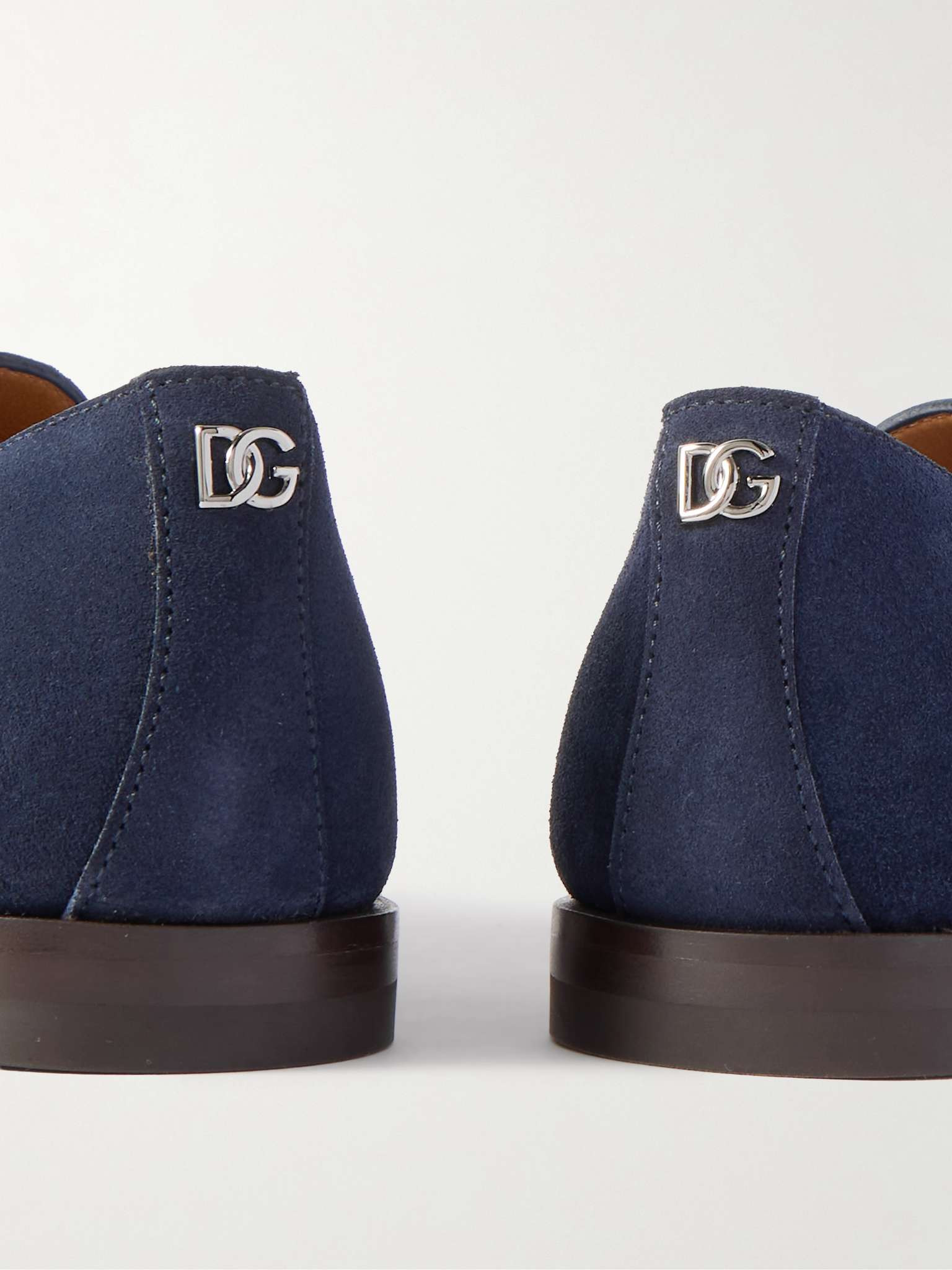 Logo-Embellished Suede Loafers - 5