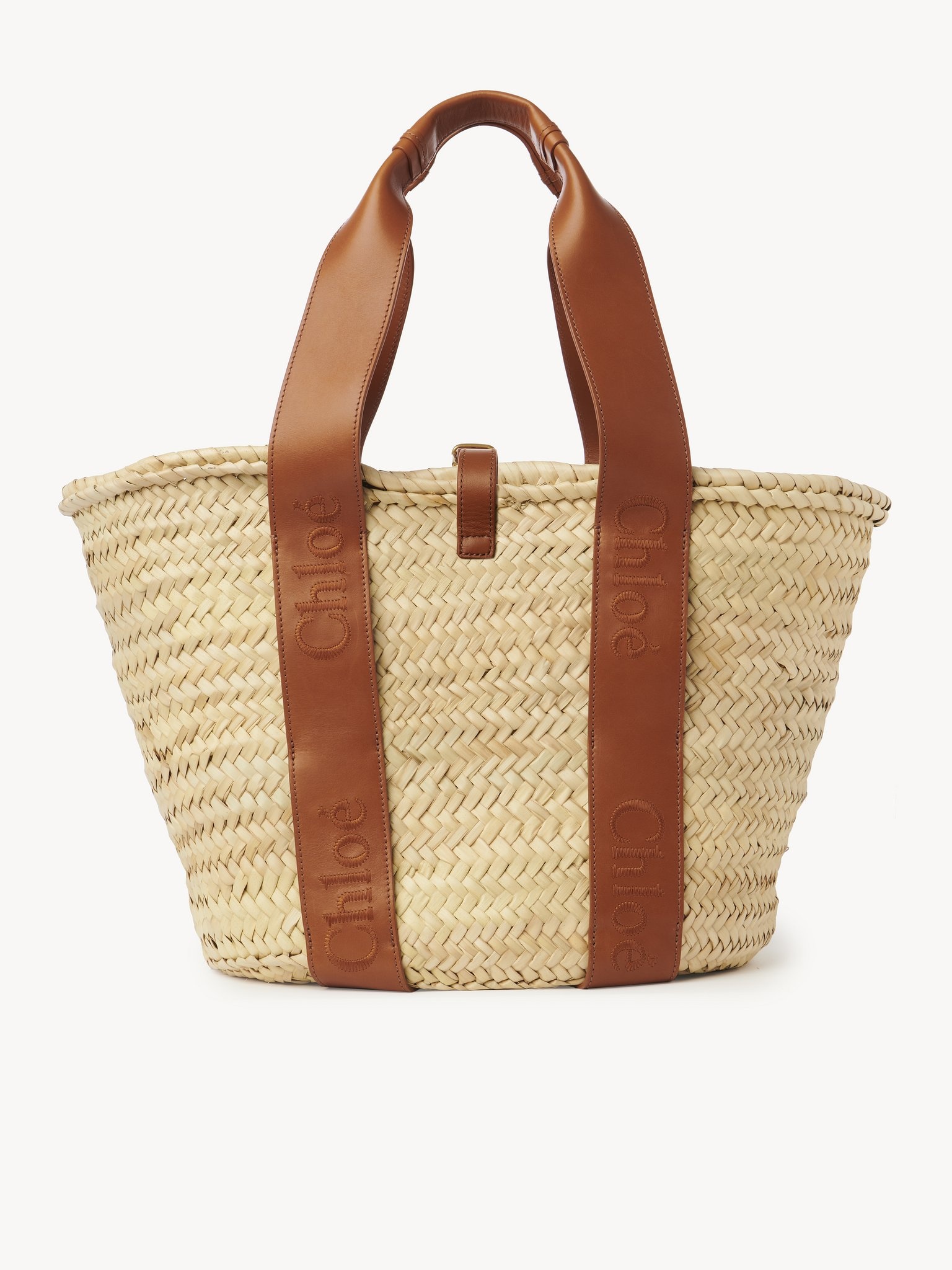 【送料無料/関税込】*Chloe* Sense Medium Tote Chloe - Sense Medium raffia tote bag Chloe