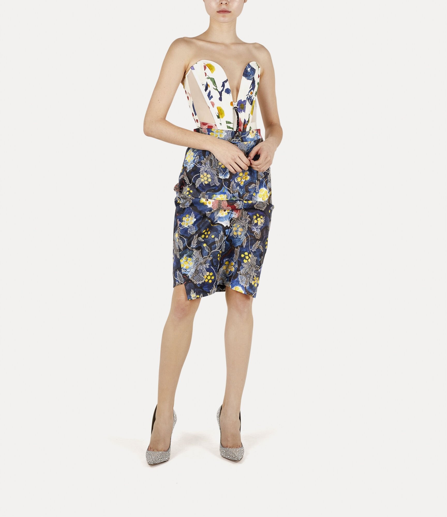 PLEATED PENCIL SKIRT - 2