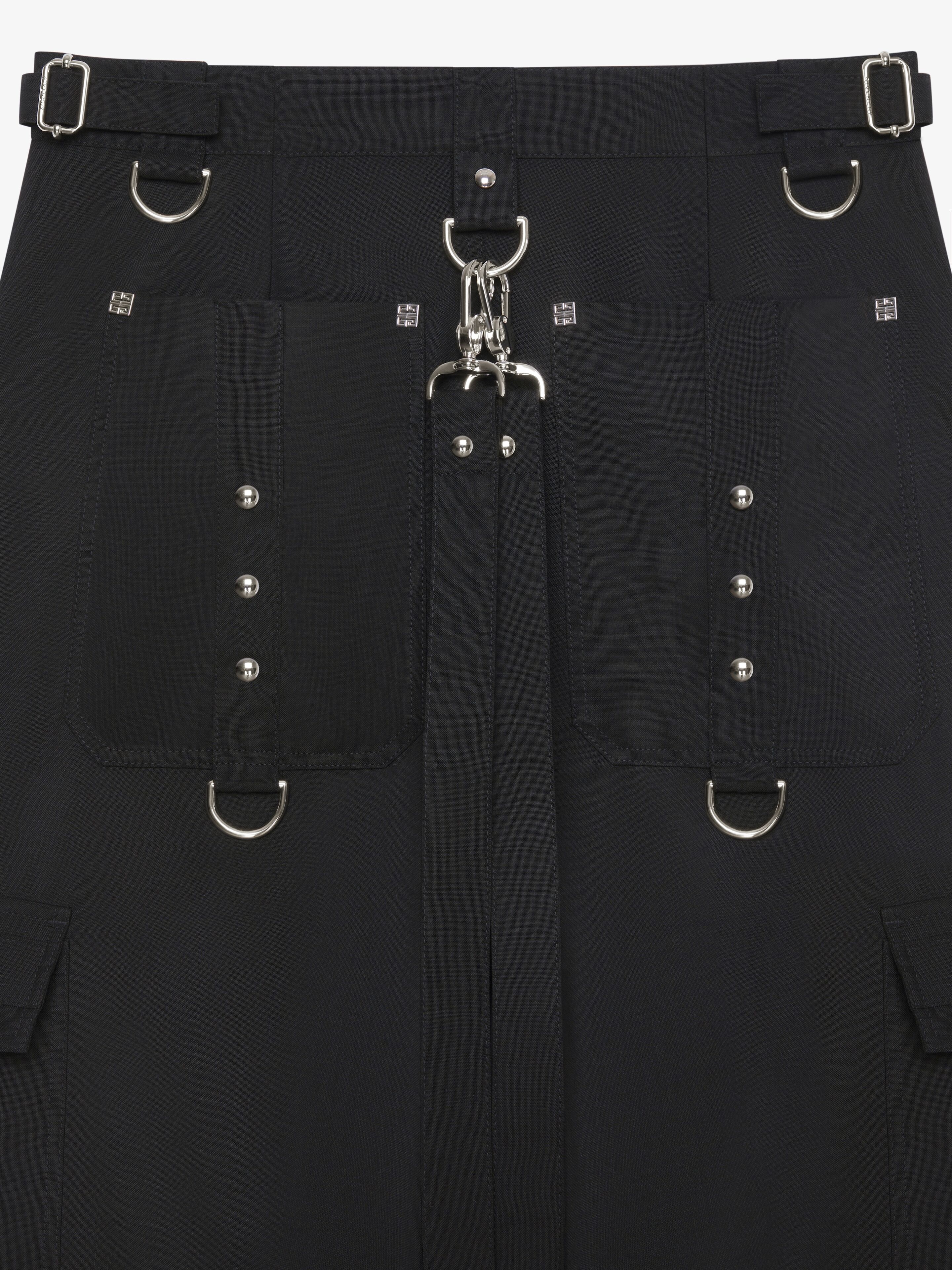 TWO IN ONE DETACHABLE PANTS IN WOOL AND MOHAIR - 7