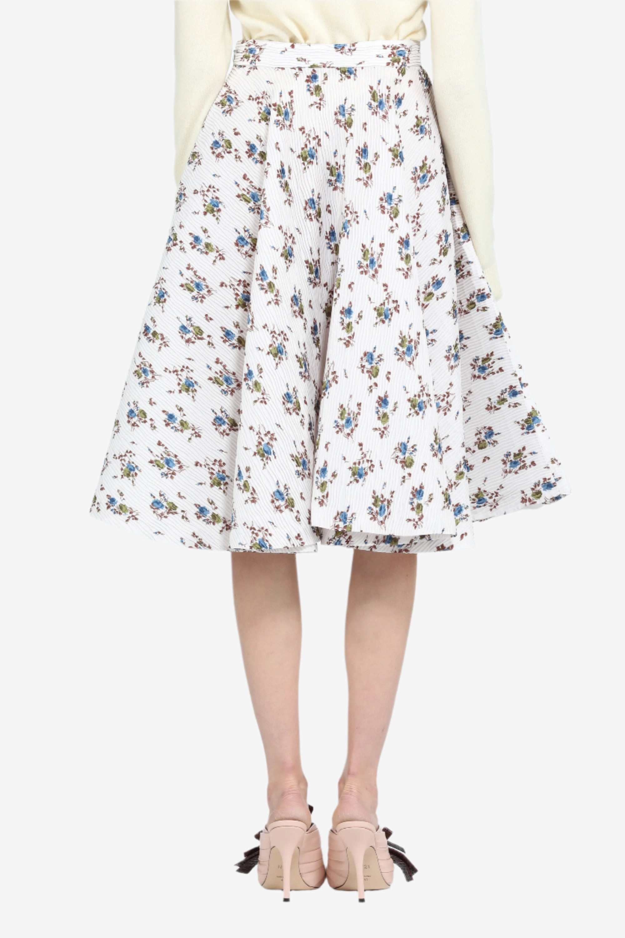 FULL SKIRT WITH FLORAL PRINT - 2