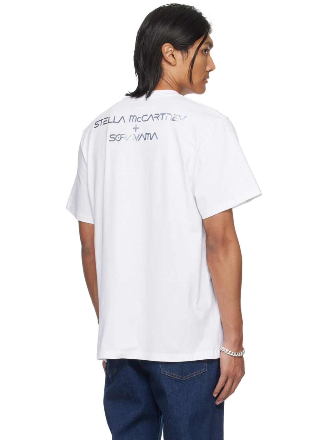 Stella McCartney White Vitruvian Woman T-Shirt | REVERSIBLE
