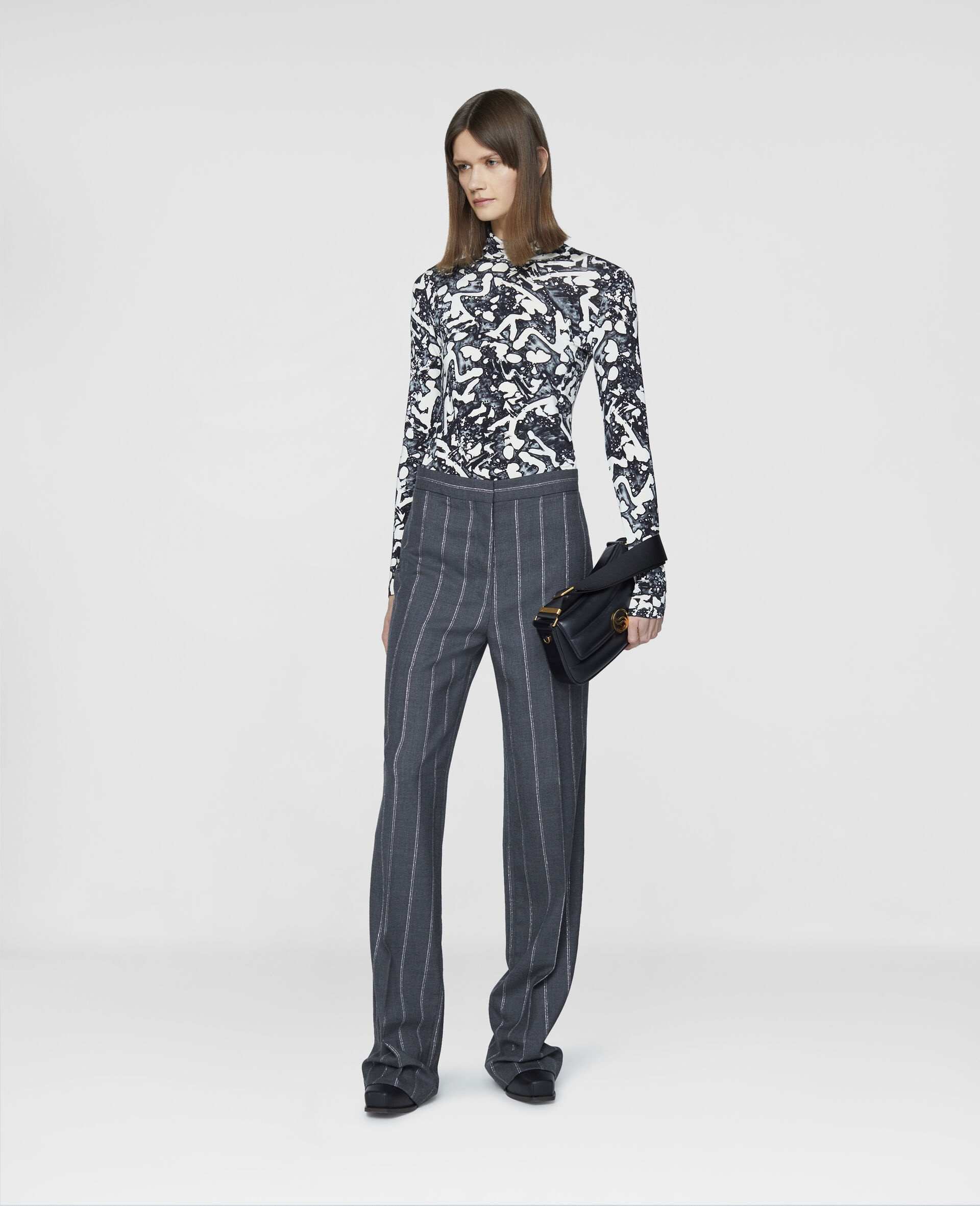 Chalk Striped Tailored Trousers - 2