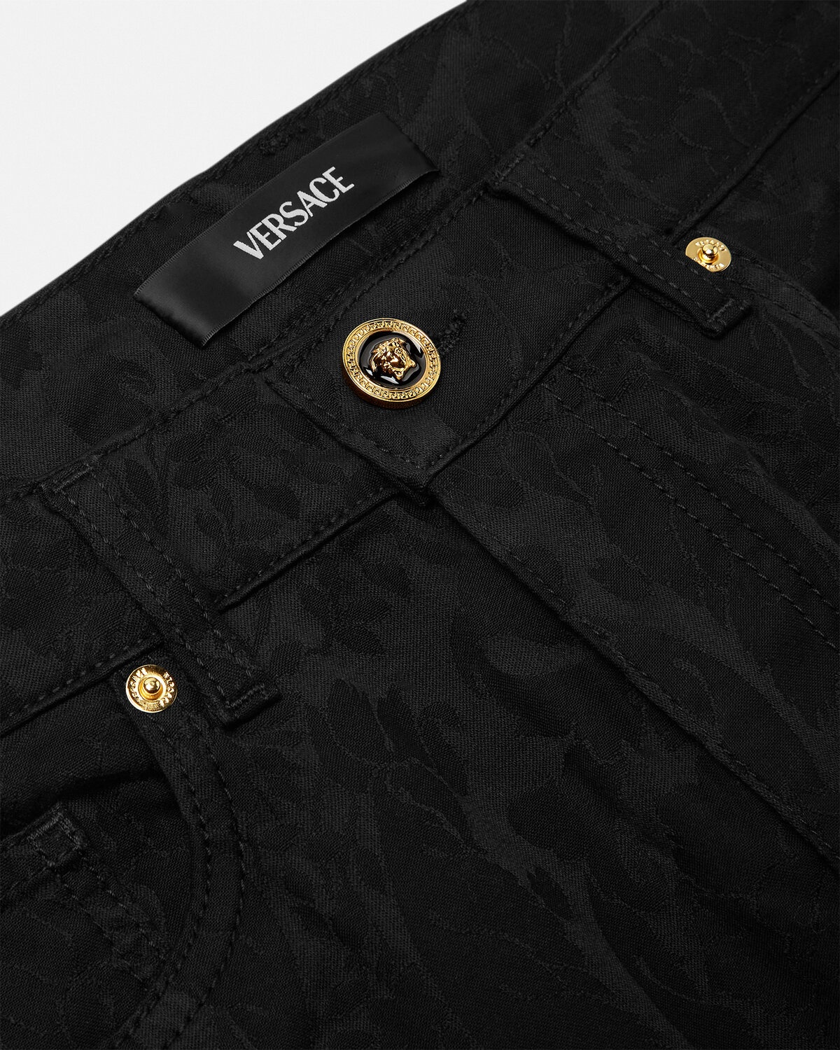 Barocco Jacquard Slim-Fit Jeans - 2