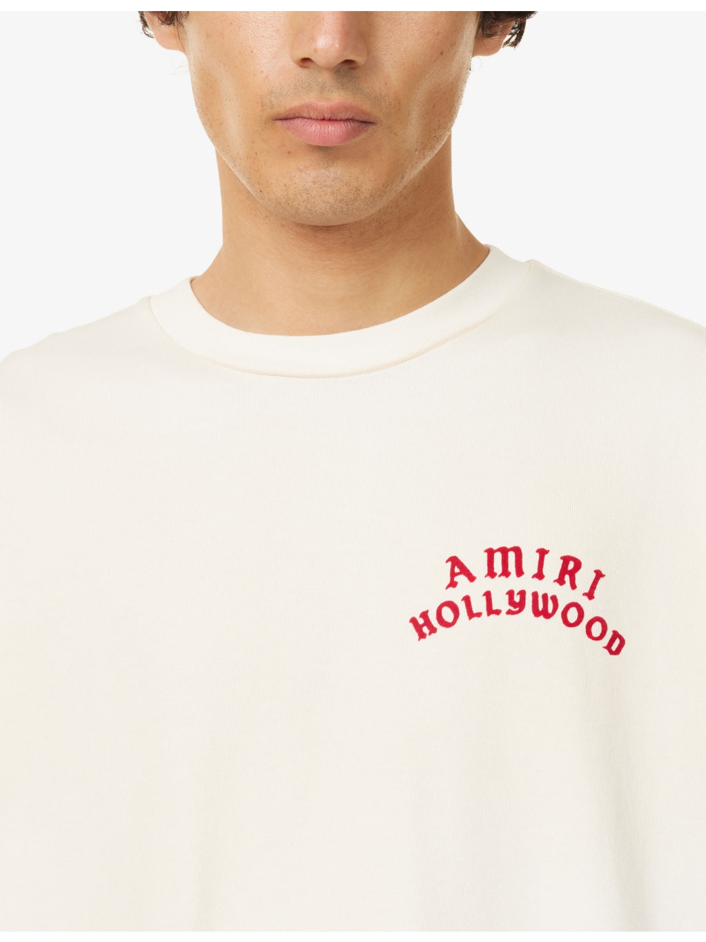 Holly Text-Print Cotton T-Shirt - 5