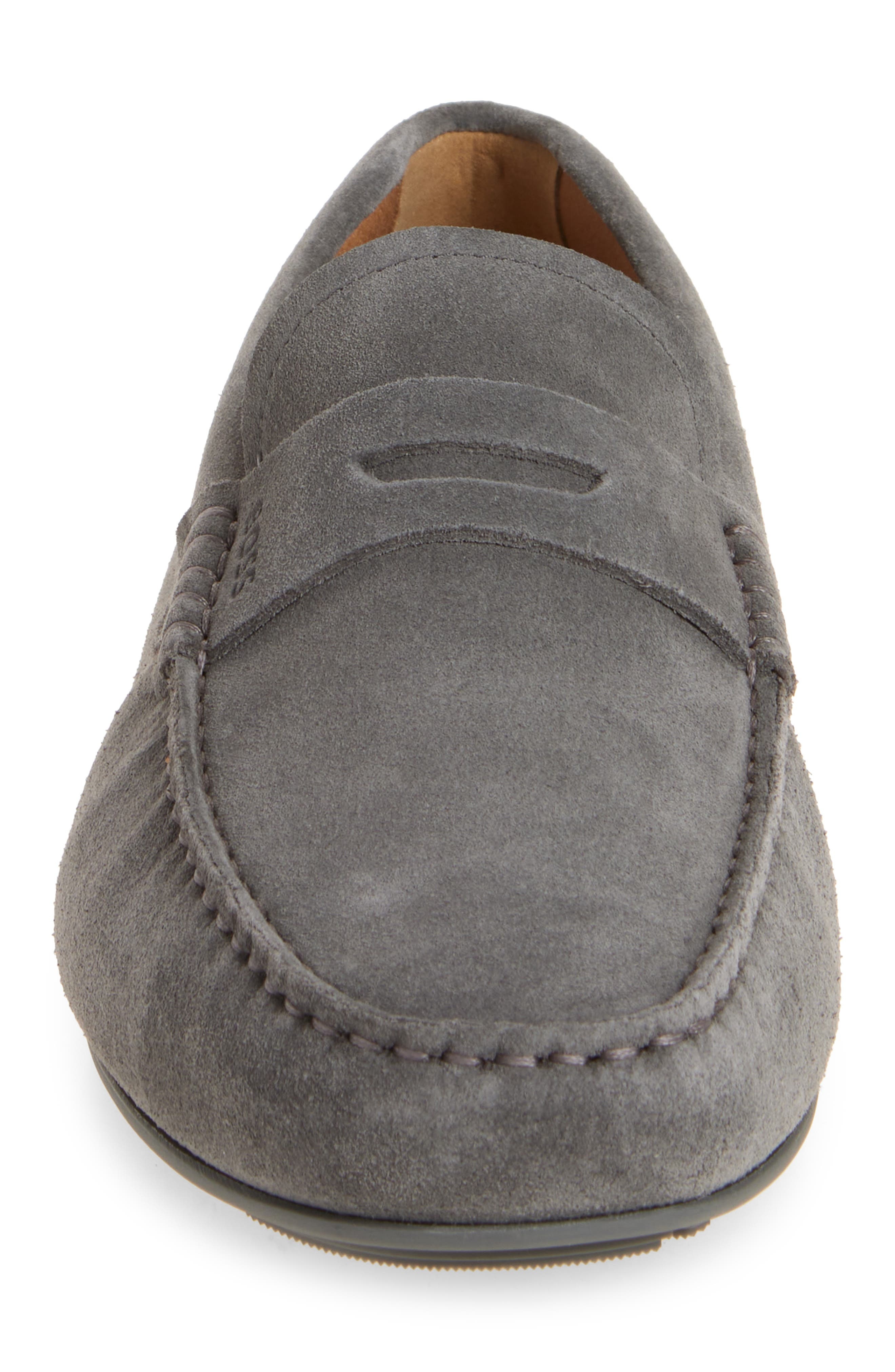 BOSS Noel Penny Loafer in Medium Grey at Nordstrom - 4
