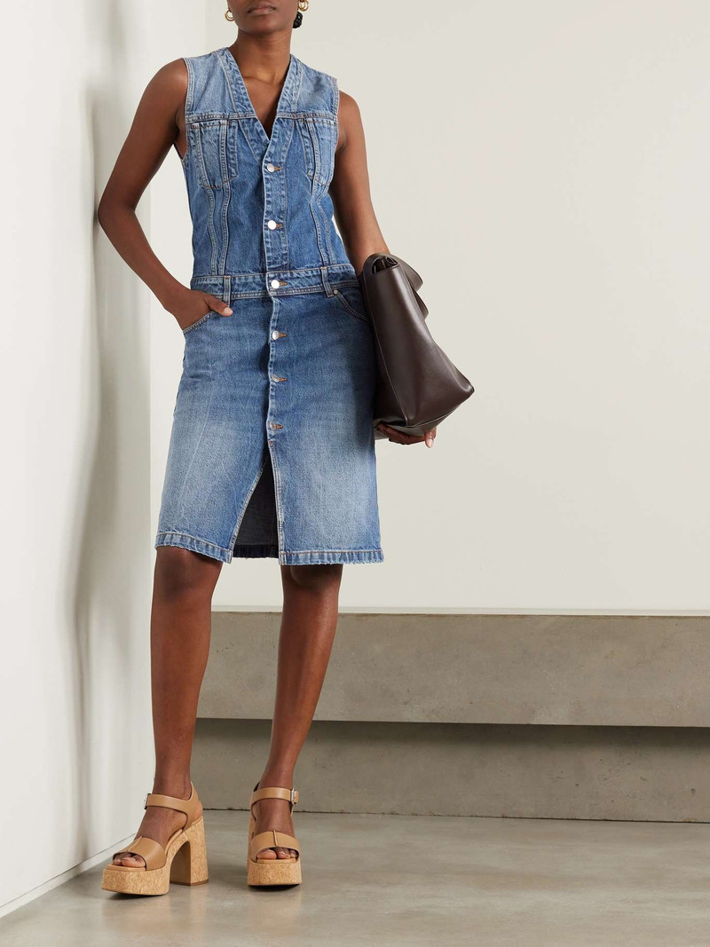 Stella McCartney + NET SUSTAIN organic denim midi dress outlook
