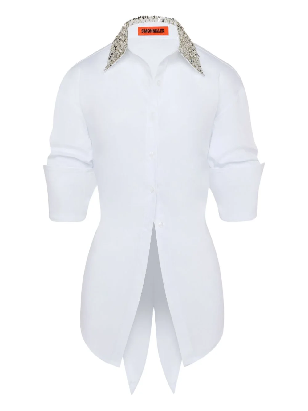 embellished tie loch shirt - 1