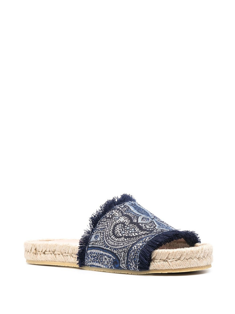 Etro paisley open-toe sandals outlook