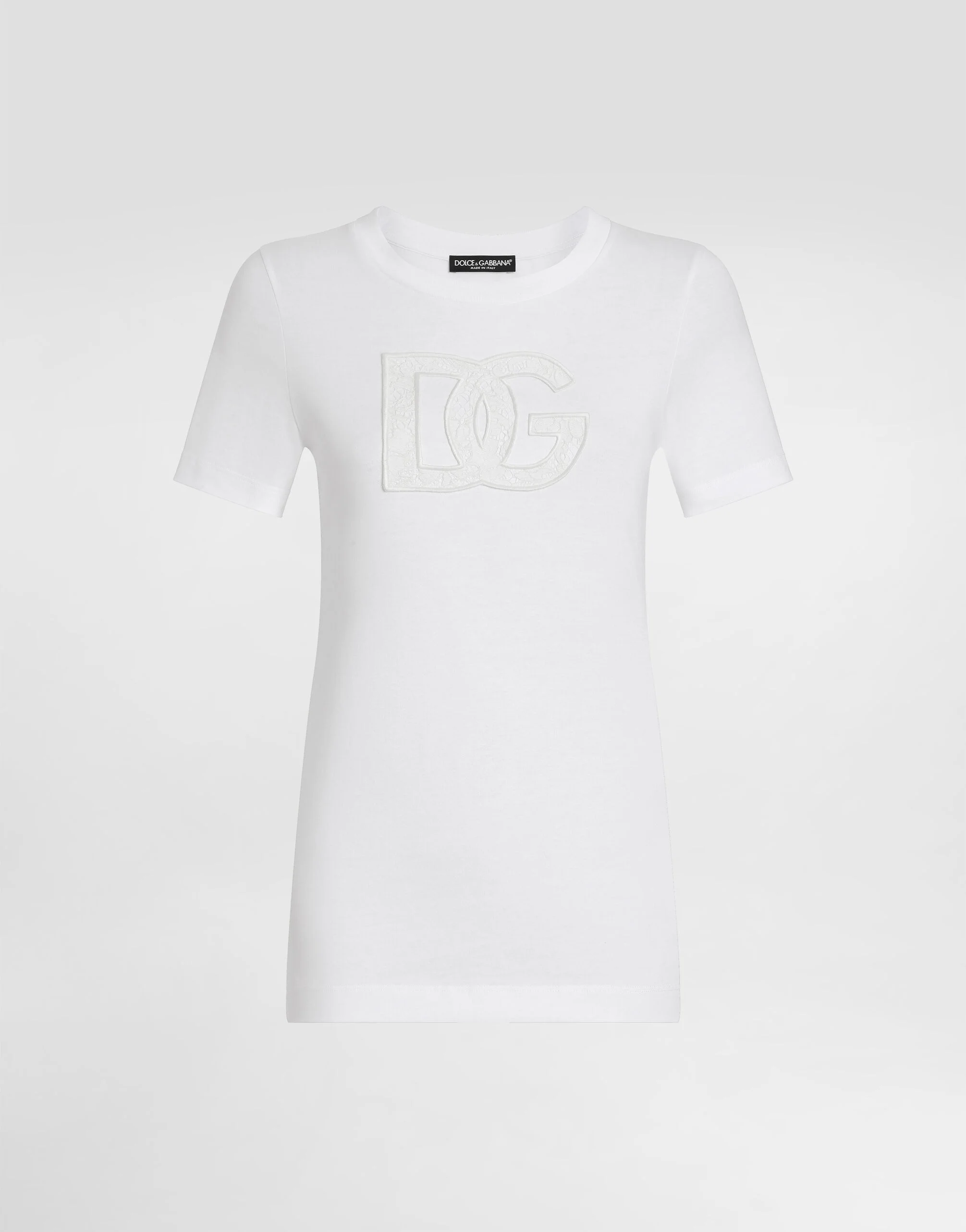 Jersey T-shirt with DG logo patch - 1