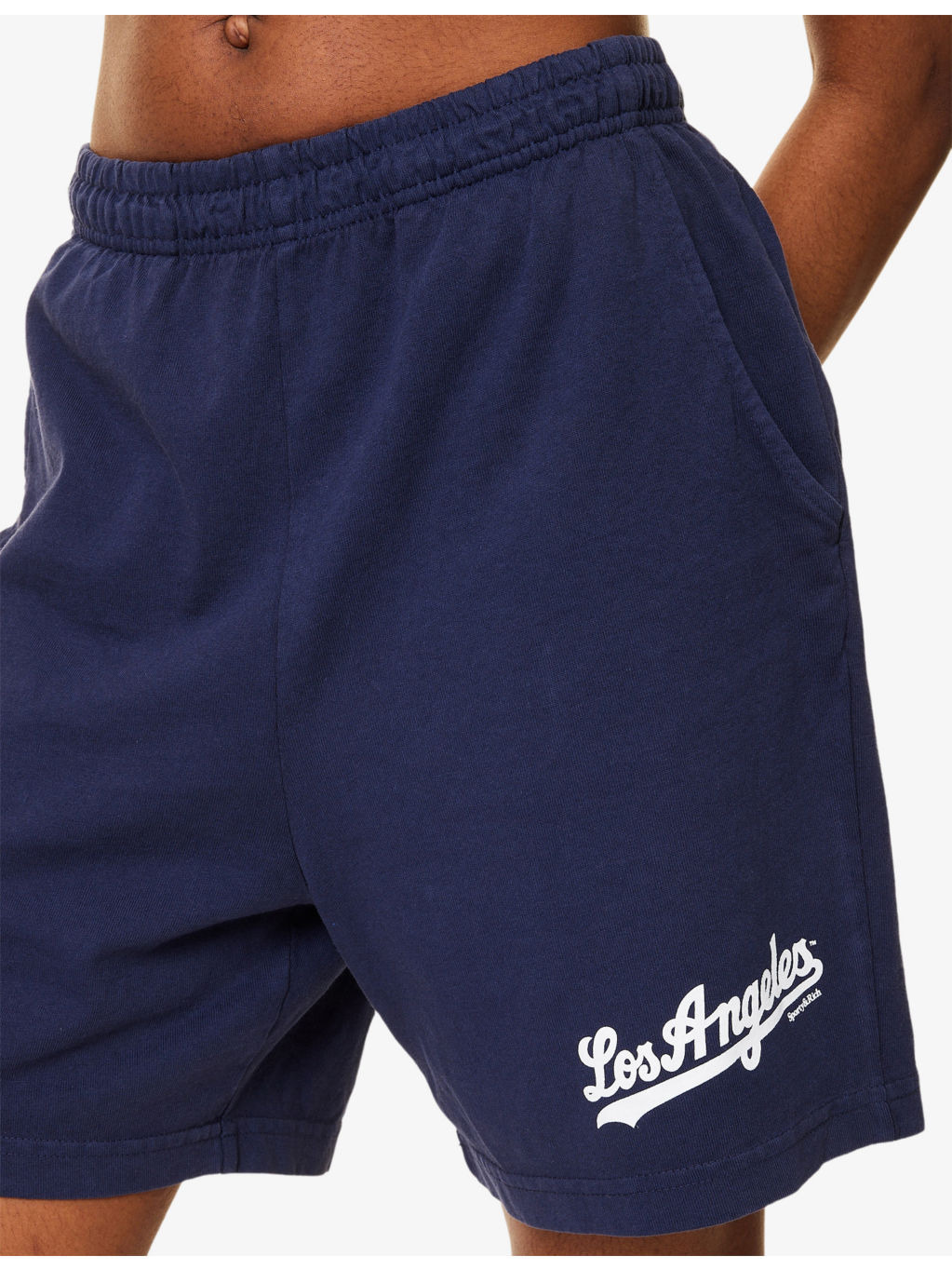 Dodgers Gym Brand-Print Cotton-Jersey Shorts - 5