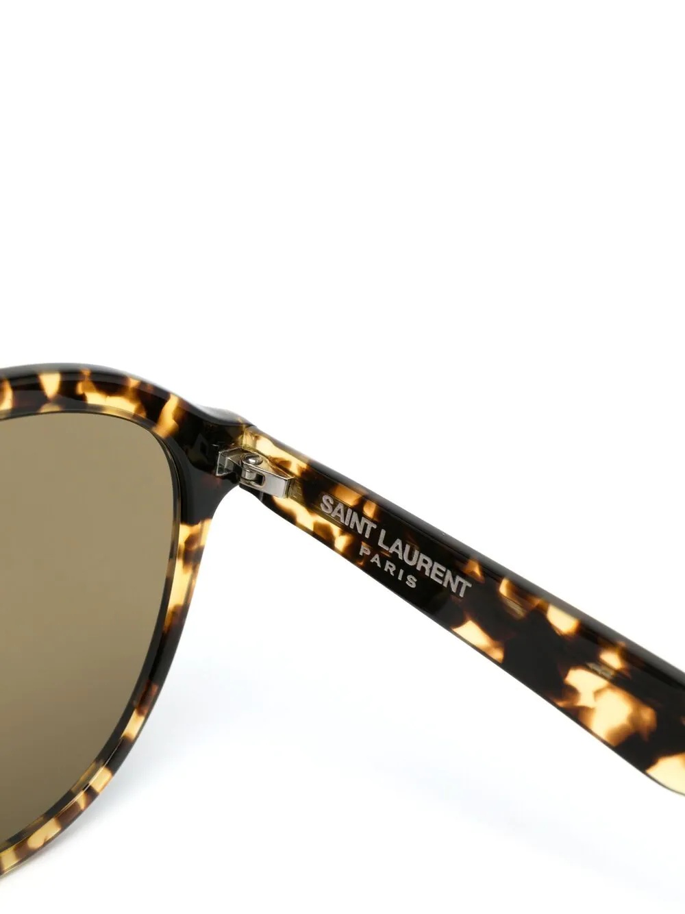 aviator-frame tortoiseshell-effect sunglasses - 3