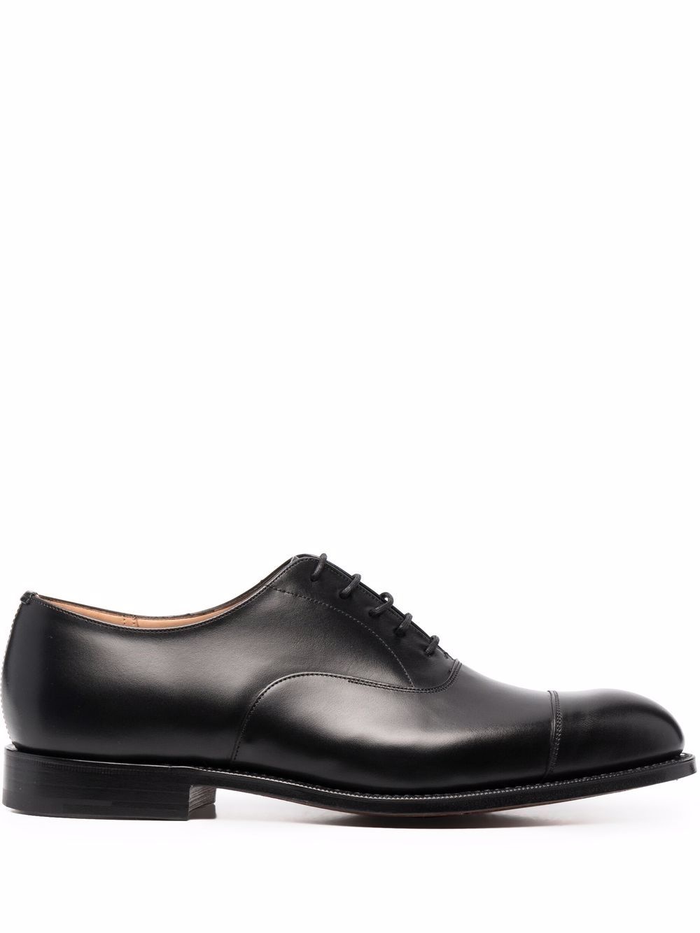 polished leather derby shoes - 1