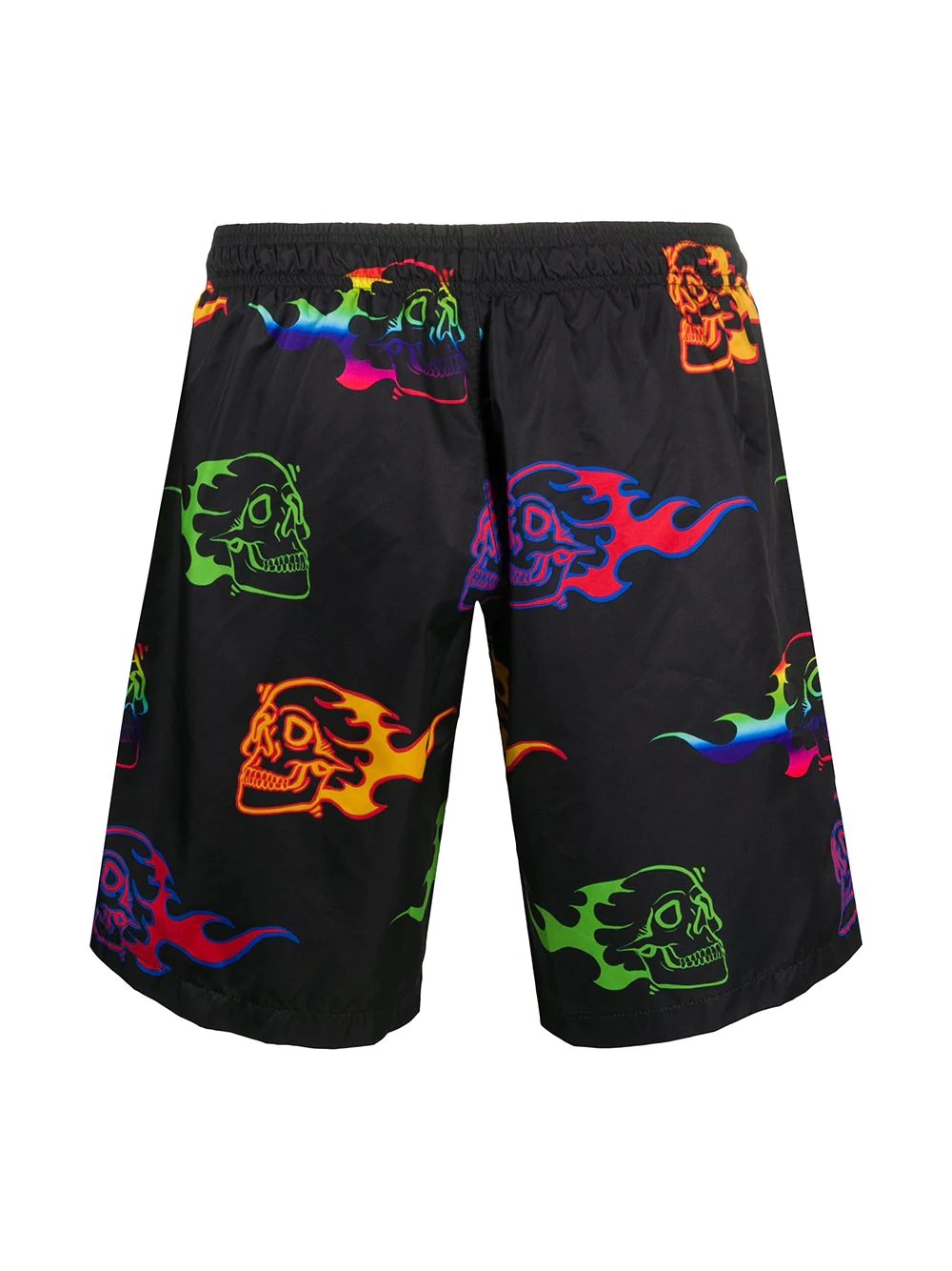 skull-print swim shorts  - 2