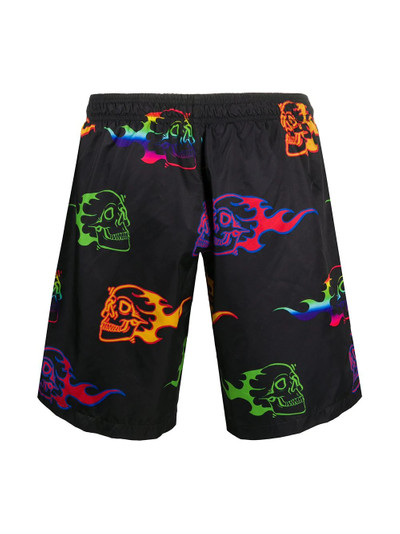 PHILIPP PLEIN skull-print swim shorts  outlook