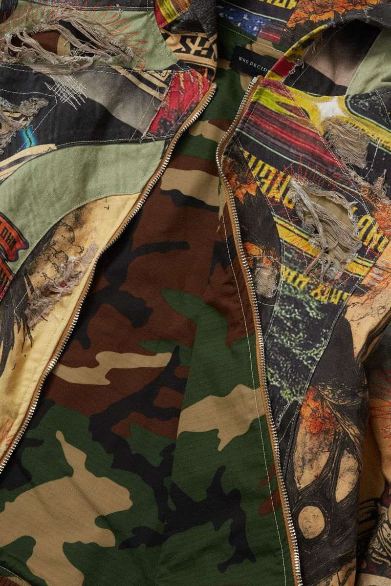 WHO DECIDES WAR VINTAGE ZIP UP outlook
