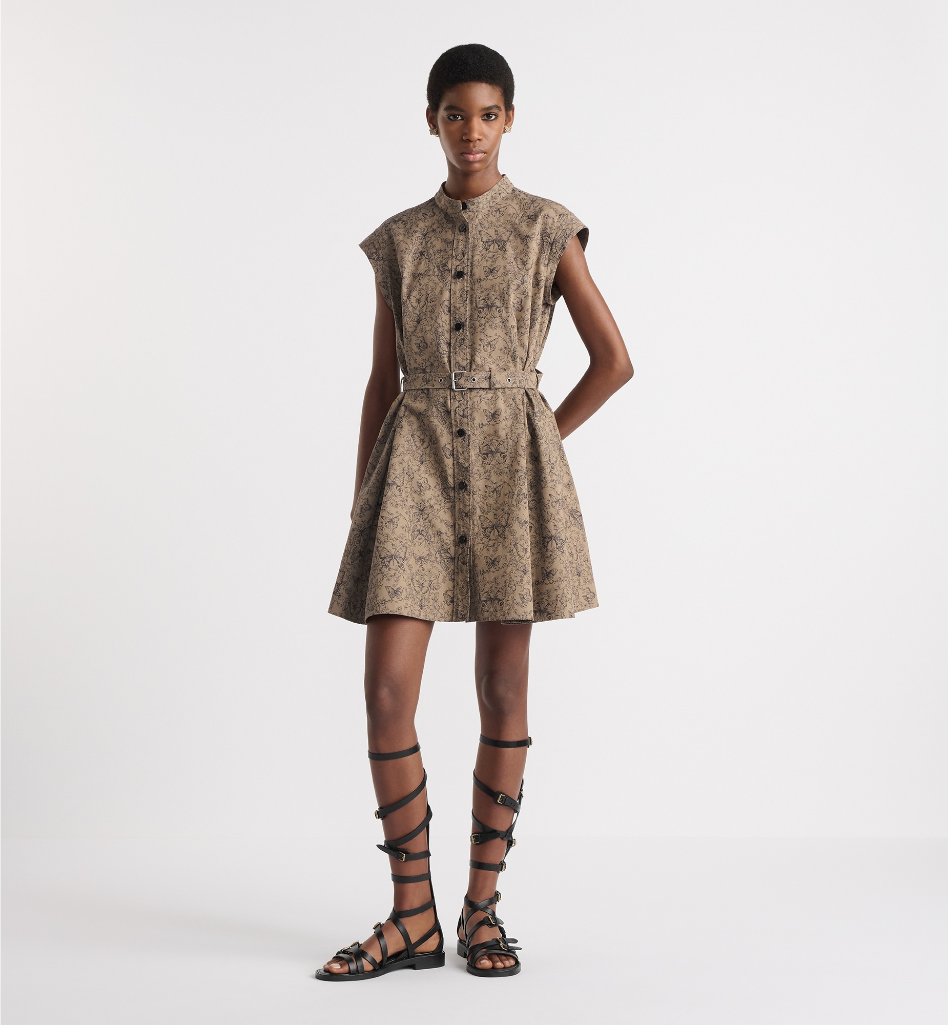 Short Belted Shirtdress - 2
