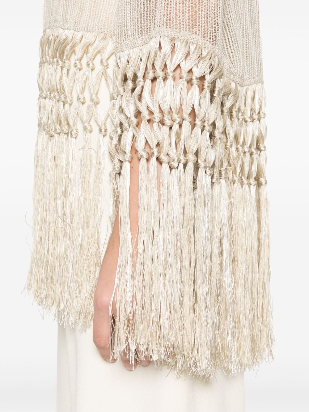 tassel-detail blouse - 5