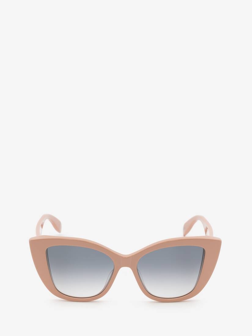 Mcqueen Graffiti Cat-eye Sunglasses in Pink - 1