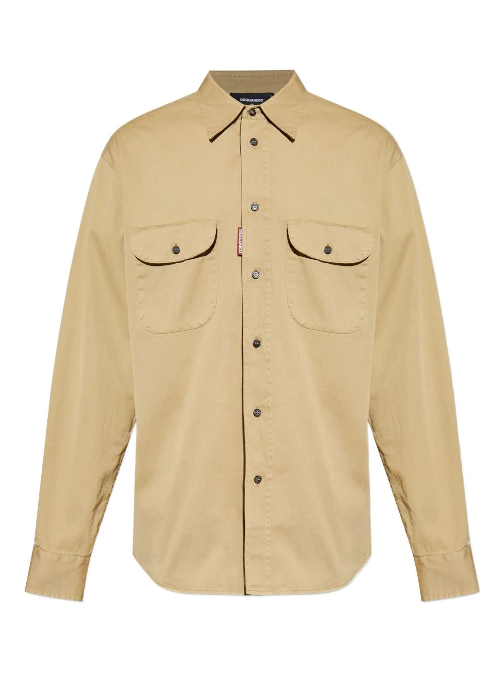 double-pockets landscape shirt jacket - 1