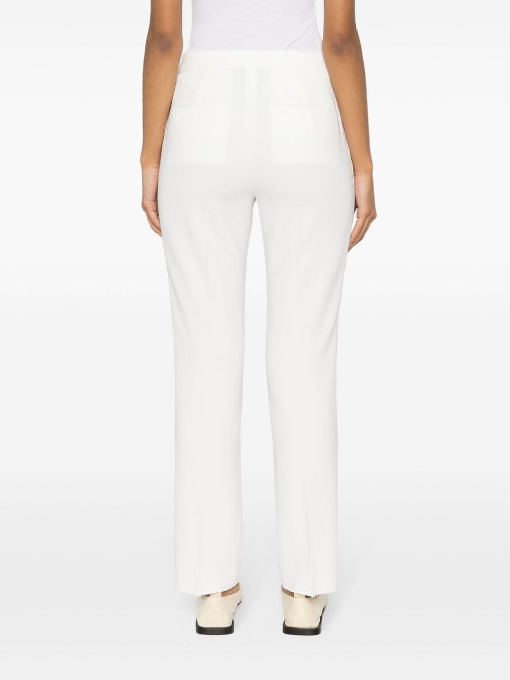 pressed-crease straight trousers - 4