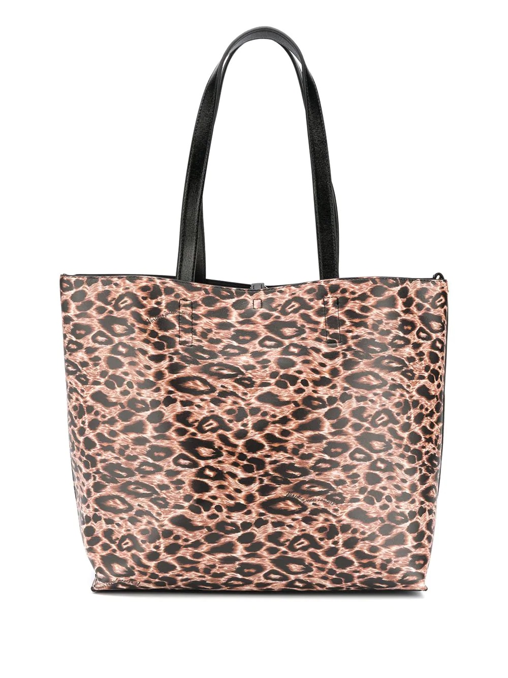 leopard print tote bag - 1