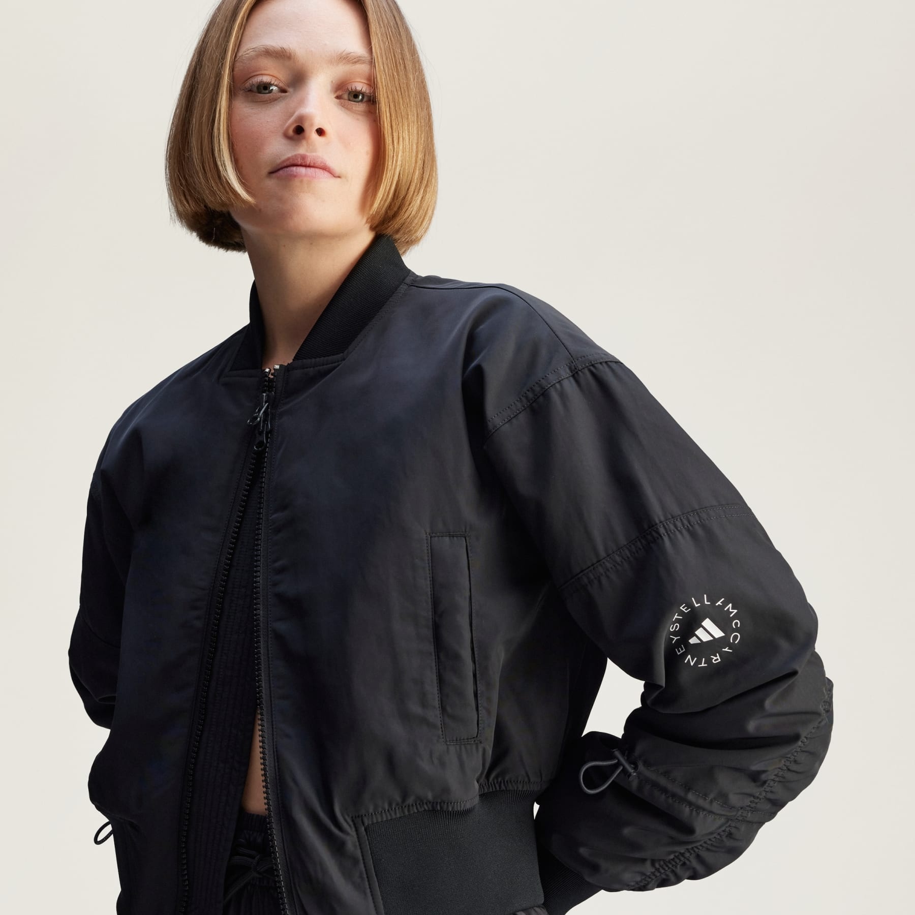 adidas by Stella McCartney TrueNature Woven Bomber Cropped Jacket - 5